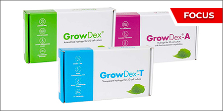GROWDEX® HYDROGEL, la soluzione animal free per colture cellulari 3D riproducibili