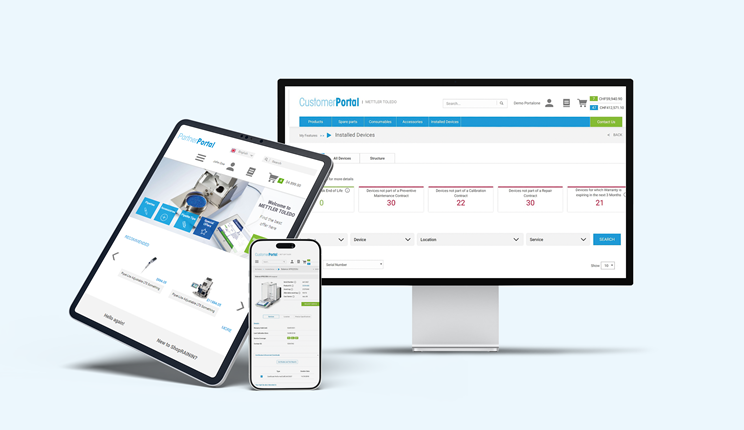 Customer Portal di METTLER TOLEDO: il mondo digitale incontra le esigenze dei clienti